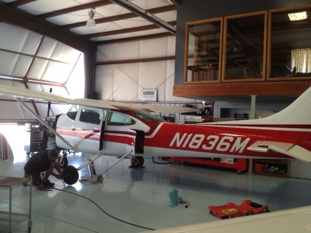 Cessna 182 in for Annual